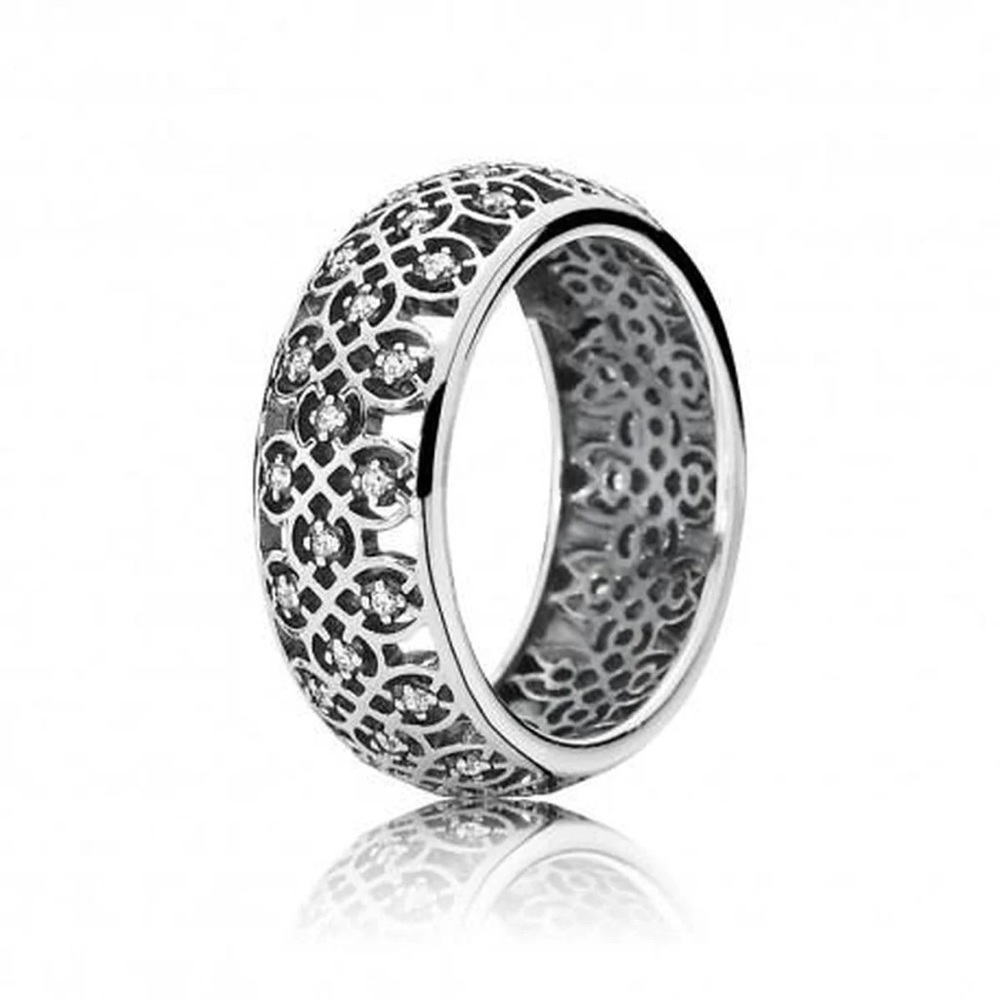 (Rare) Retired Pandora Silver Lattice Ring